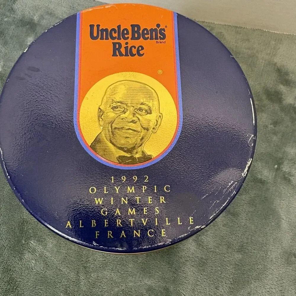 1992 Olympic Winter Games Uncle Ben’s Rice Tin Vintage